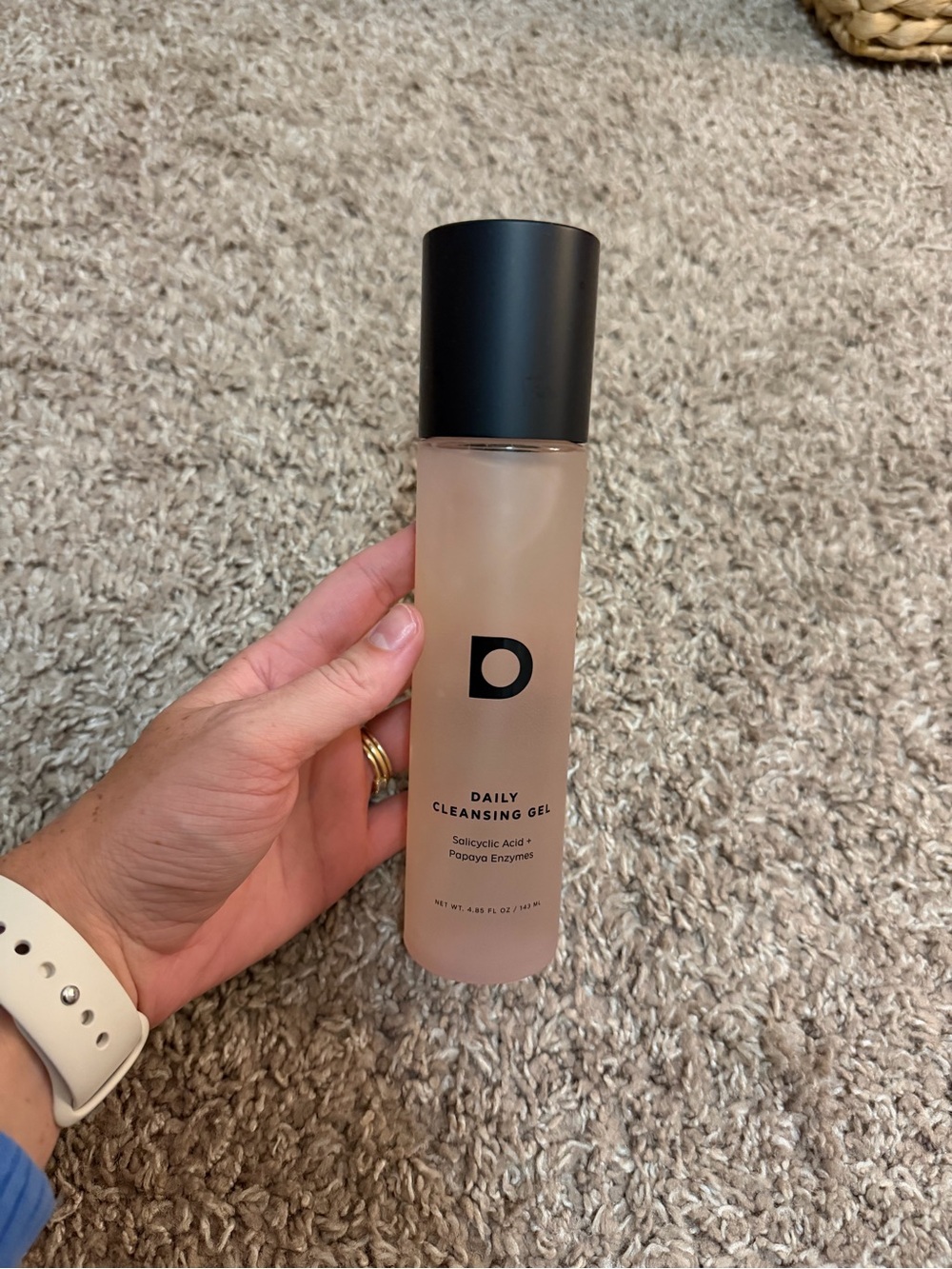 Delicious Daily Cleansing Gel - Soft Pink Bottle with Black Cap